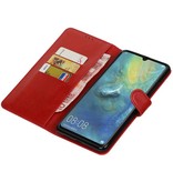 Pull Up Bookstyle voor Huawei Mate 20 X Rood