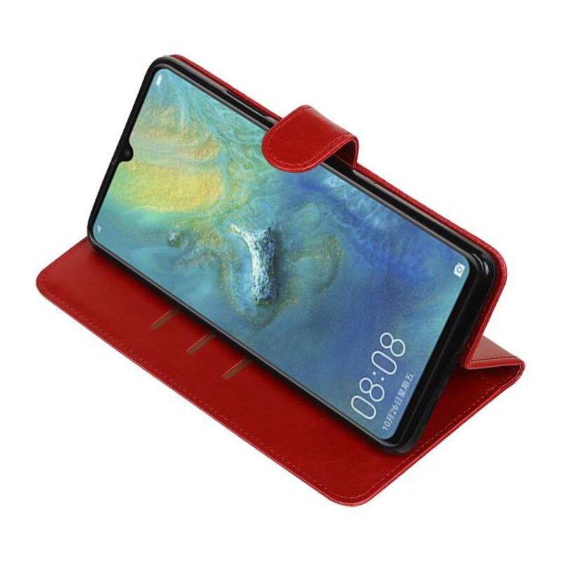 Pull Up Bookstyle para Huawei Mate 20 X Rojo