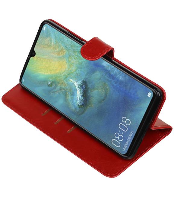 Style de livre Pull Up pour Huawei Mate 20 X Red