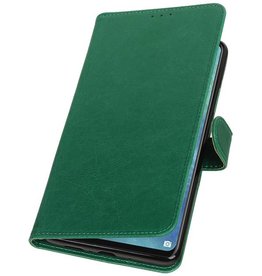 Style de livre Pull Up pour Huawei Mate 20 X Green