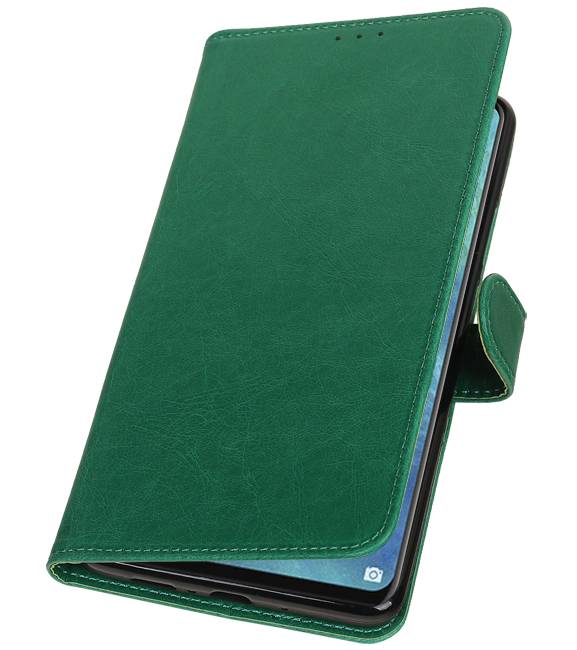 Træk op Bookstyle til Huawei Mate 20 X Green