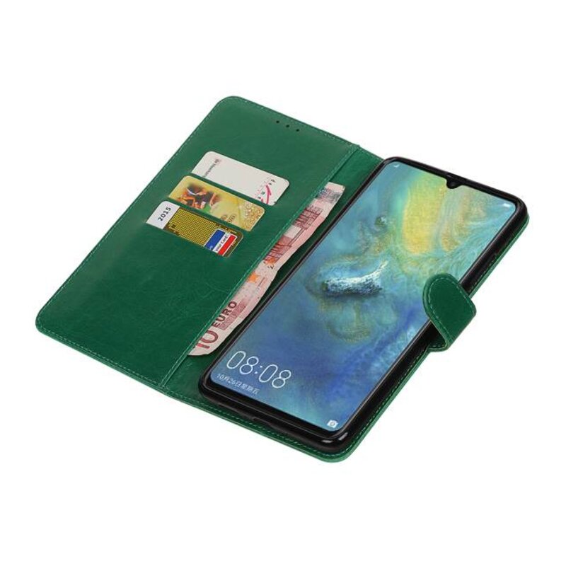 Pull Up Bookstyle für Huawei Mate 20 X Green
