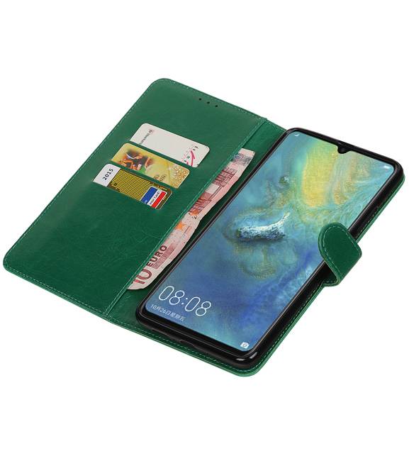 Pull Up Bookstyle voor Huawei Mate 20 X Groen