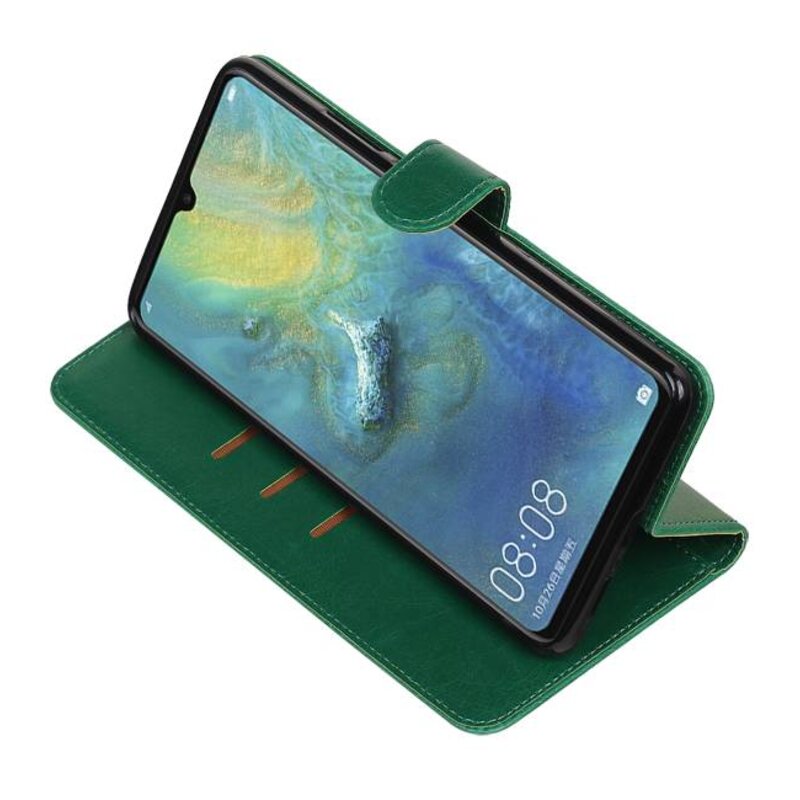 Style de livre Pull Up pour Huawei Mate 20 X Green