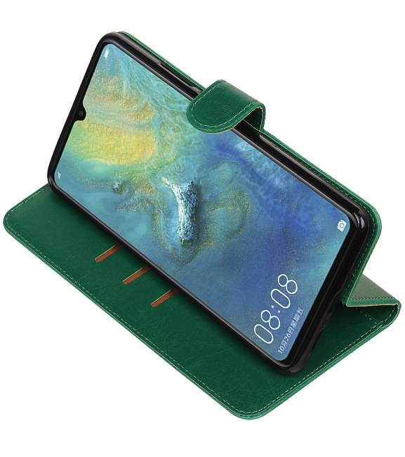 Træk op Bookstyle til Huawei Mate 20 X Green