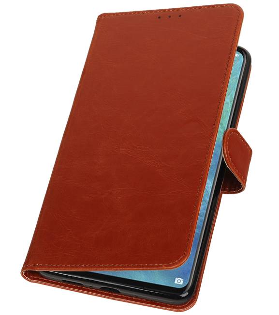 Pull Up Bookstyle for Huawei Mate 20 X Brown