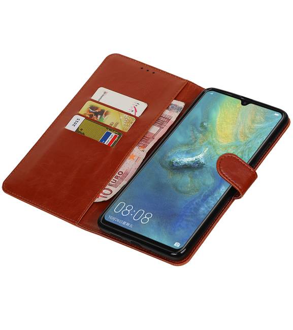 Pull Up Bookstyle per Huawei Mate 20 X Brown