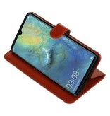 Style de livre Pull Up pour Huawei Mate 20 X Brown