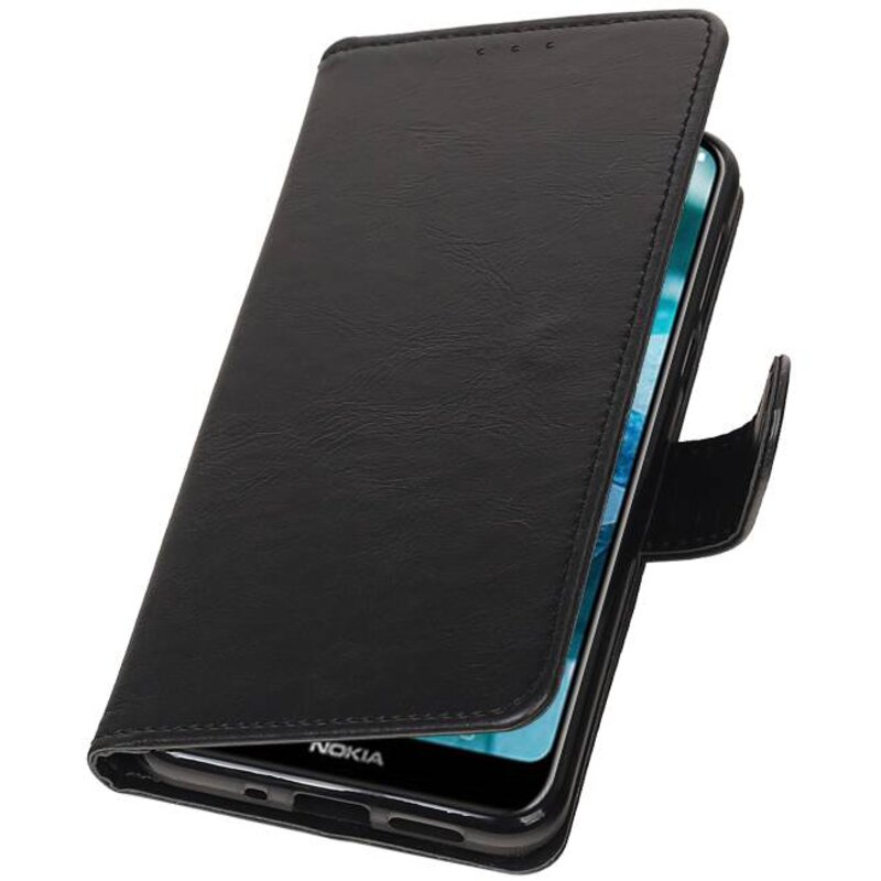 Pull Up Bookstyle for Nokia 7.1 Black