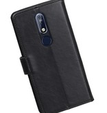 Pull Up Bookstyle pour Nokia 7.1 Noir