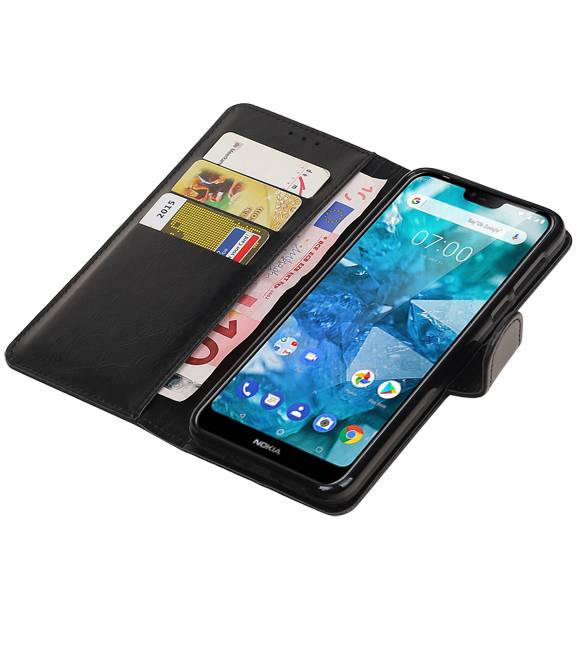 Pull Up Bookstyle per Nokia 7.1 Black