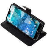 Pull Up Bookstyle pour Nokia 7.1 Noir