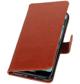 Pull Up Bookstyle für Nokia 7.1 Brown