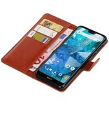 Pull Up Bookstyle for Nokia 7.1 Brown