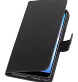 Pull Up Bookstyle für Samsung Galaxy J6 Plus Schwarz