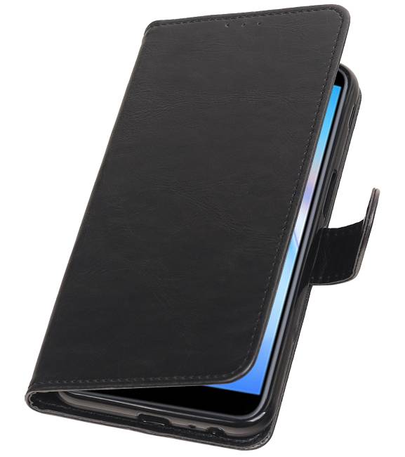 Pull Up Bookstyle for Samsung Galaxy J6 Plus Black