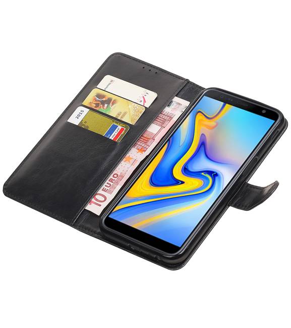 Pull Up Bookstyle for Samsung Galaxy J6 Plus Black