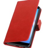 Træk op bogstil til Samsung Galaxy J6 Plus Red