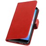 Pull Up Bookstyle voor Samsung Galaxy J6 Plus Rood