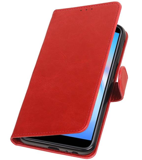 Pull Up Bookstyle für Samsung Galaxy J6 Plus Rot