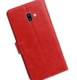 Pull Up Bookstyle for Samsung Galaxy J6 Plus Red