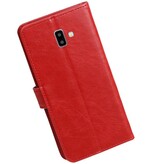 Pull Up Bookstyle per Samsung Galaxy J6 Plus Red
