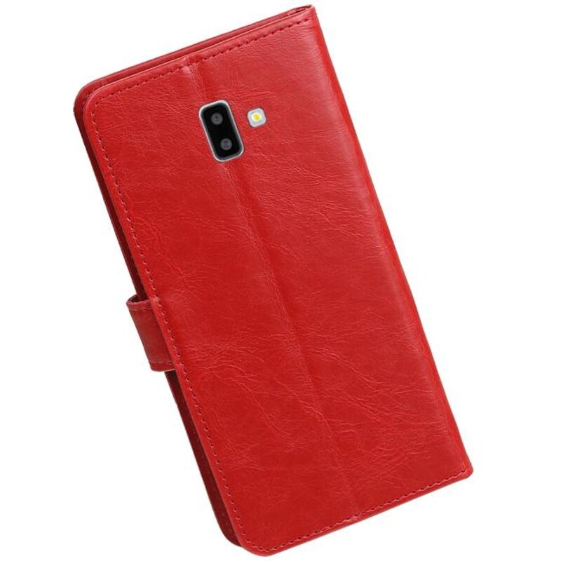 Pull Up Bookstyle para Samsung Galaxy J6 Plus Red