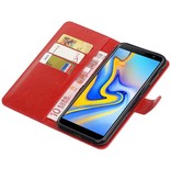 Pull Up Bookstyle pour Samsung Galaxy J6 Plus Rouge