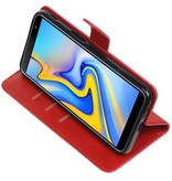 Pull Up Bookstyle for Samsung Galaxy J6 Plus Red