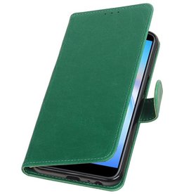 Pull Up Bookstyle pour Samsung Galaxy J6 Plus Vert