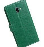 Pull Up Bookstyle voor Samsung Galaxy J6 Plus Groen