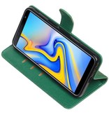Pull Up Bookstyle pour Samsung Galaxy J6 Plus Vert