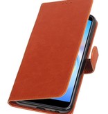 Pull Up Bookstyle for Samsung Galaxy J6 Plus Brown