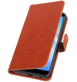 Pull Up Bookstyle für das Samsung Galaxy J6 Plus Brown