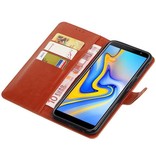 Pull Up Bookstyle for Samsung Galaxy J6 Plus Brown