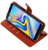 Pull Up Bookstyle für das Samsung Galaxy J6 Plus Brown