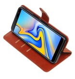 Pull Up Bookstyle pour Samsung Galaxy J6 Plus Brown