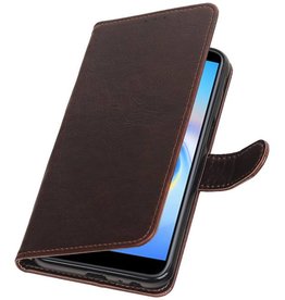 Pull Up Bookstyle für das Samsung Galaxy J6 Plus Mocca