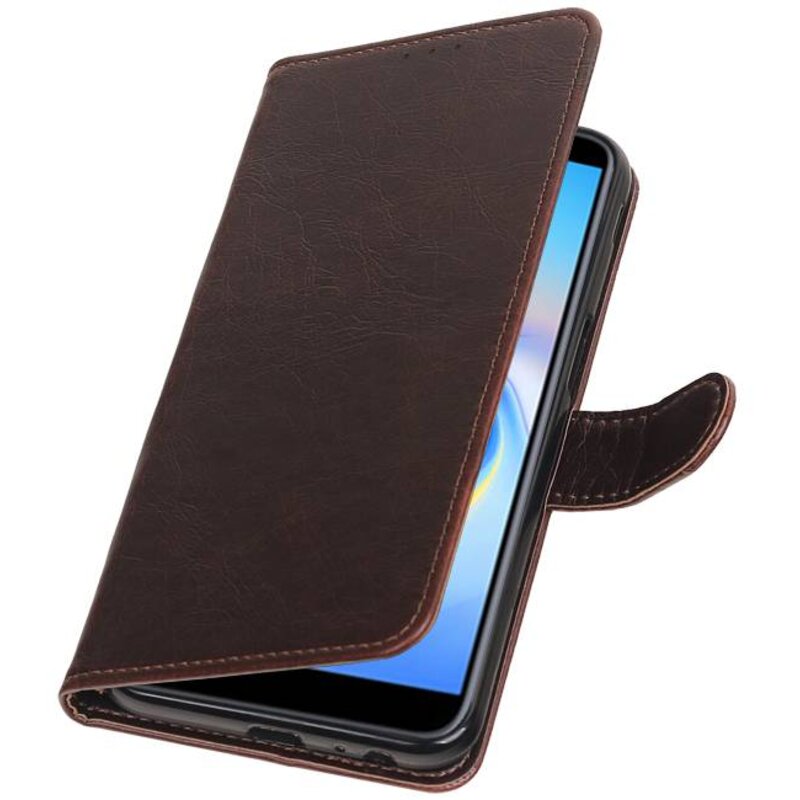 Pull Up Bookstyle para Samsung Galaxy J6 Plus Mocca