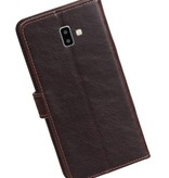 Pull Up Bookstyle per Samsung Galaxy J6 Plus Mocca