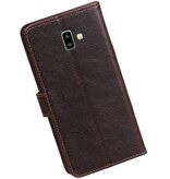 Pull Up Bookstyle für das Samsung Galaxy J6 Plus Mocca