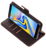 Pull Up Bookstyle für das Samsung Galaxy J6 Plus Mocca