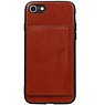 Staand Back Cover 1 Pasjes voor iPhone 8 / 7 Bruin