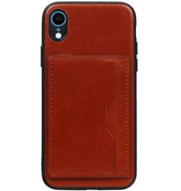 Portrait Back Cover 1 Karten für iPhone XR Braun