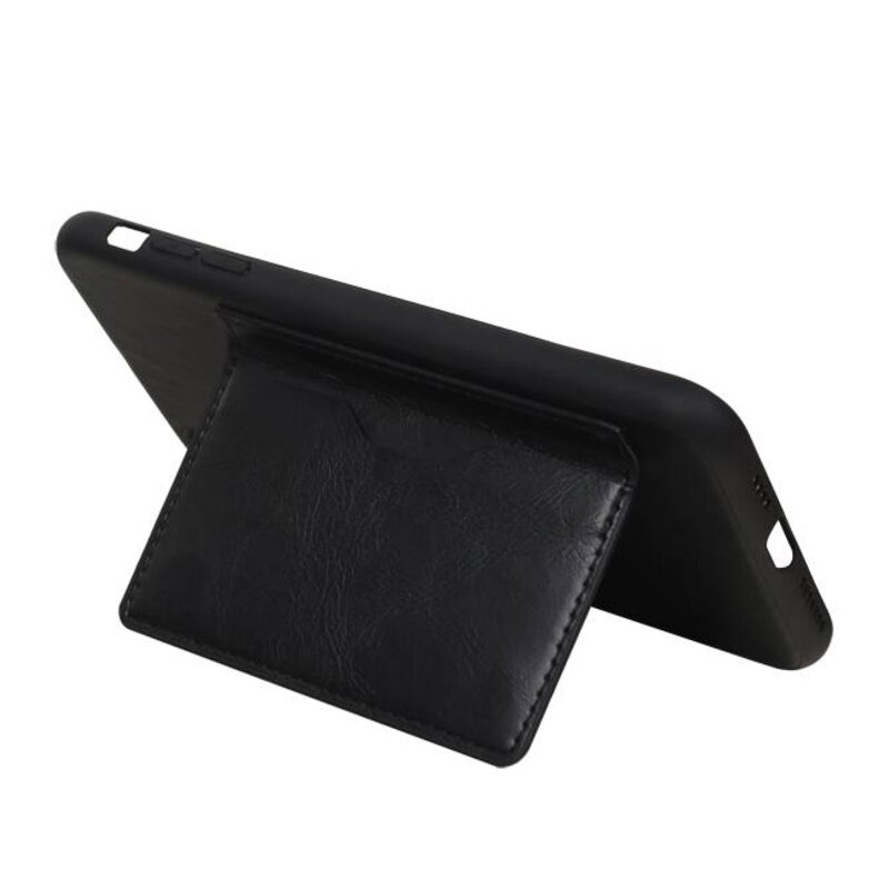 Stand Back Cover 1 Pases para iPhone XS Max Black