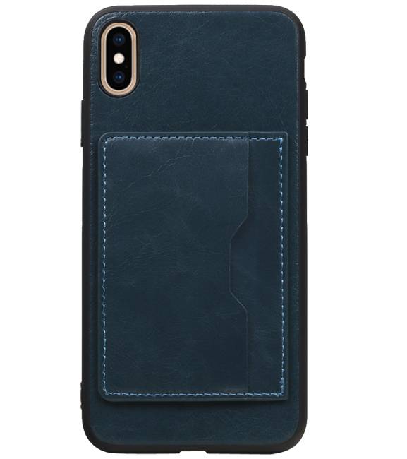Standing Back Cover 1 Passes für das iPhone XS Max Navy
