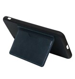 Staand Back Cover 1 Pasjes voor iPhone XS Max Navy