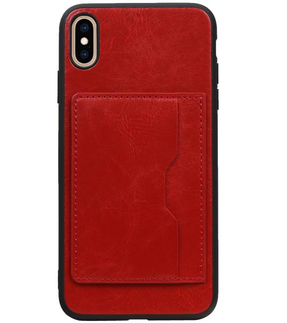 Couverture arrière droite 1 laissez-passer pour iPhone XS Max rouge
