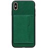 Stand Back Cover 1 Pases para iPhone XS Max Green