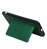 Staand Back Cover 1 Pasjes voor iPhone XS Max Groen